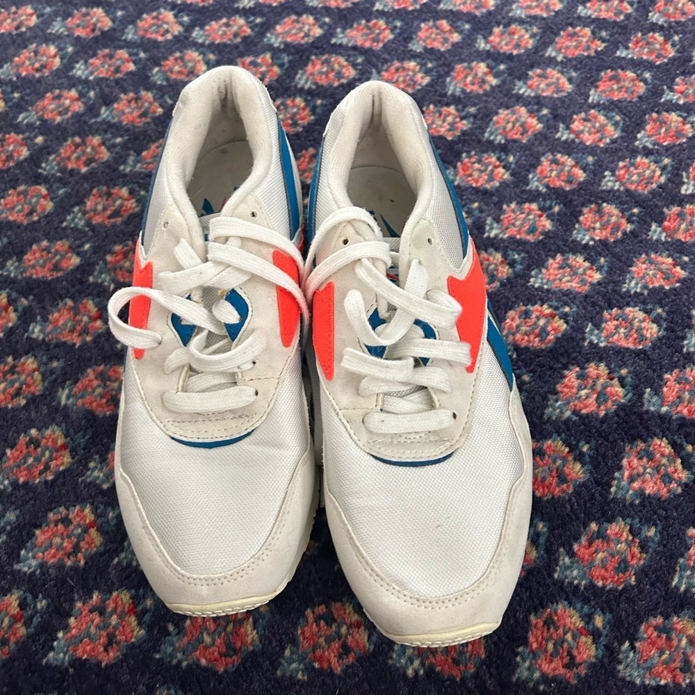 Reebok Kids White and Red Sneakers